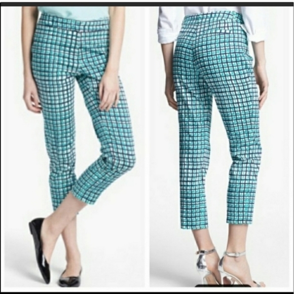 Kate Spade Mandy Cropped Polished Cotton Pant- Sz. 2 - Picture 3 of 7